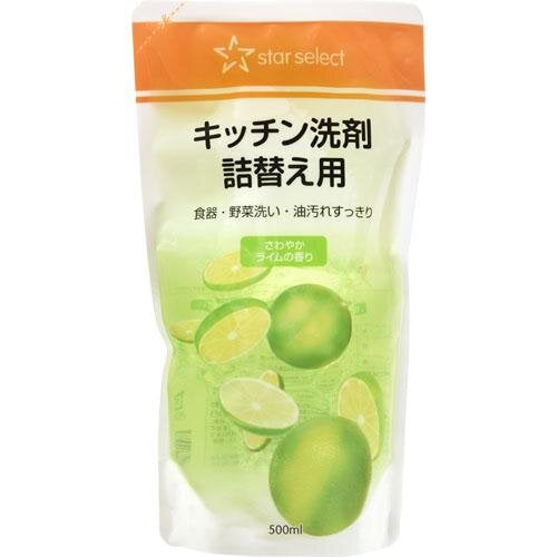 85円／スターセレクトキッチン洗剤ライム　詰替５００ｍｌ