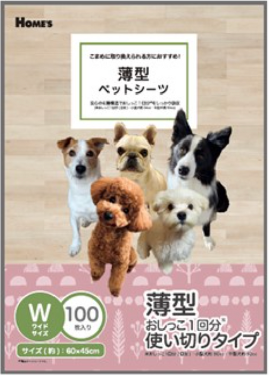1180円／薄型ペットシーツ ワイドサイズ 100枚入り