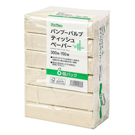 295円/バンブーパルプティッシュ 150組×6P