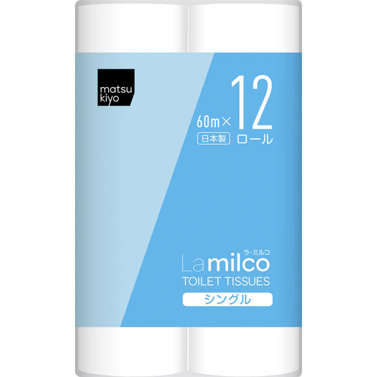 393円/matsukiyo ラ・ミルコトイレット シングル 60m 12R