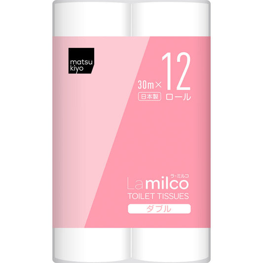 393円/matsukiyo ラ・ミルコトイレット ダブル 30m 12R