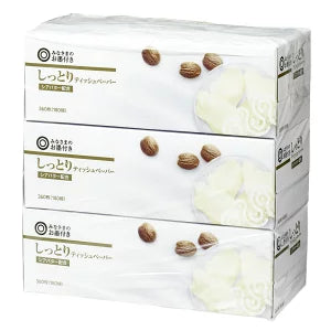 548円/みなさまのお墨付き しっとりティッシュペーパー 3箱パック