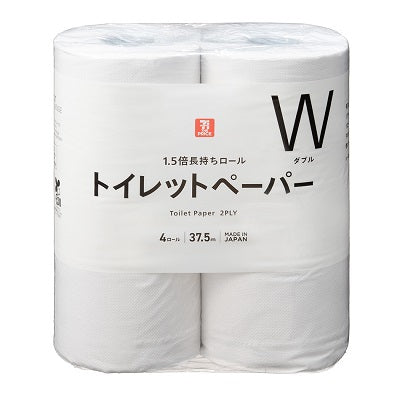 184円/1.5倍長持ちロール トイレットペーパー ダブル 4ロール